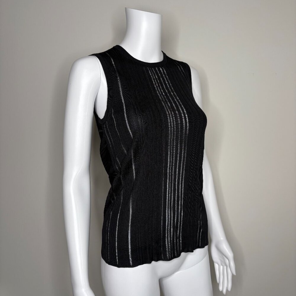 Helmut Lang Open Back Sleeveless Sheer Top - Picture 3 of 10